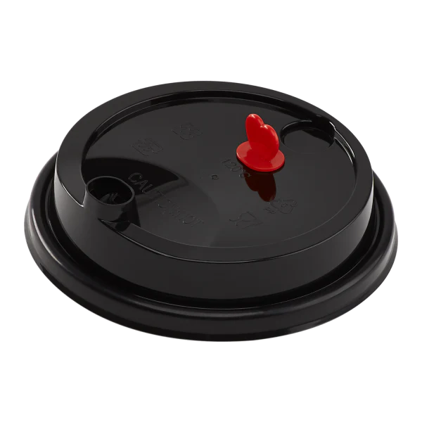Karat 90mm Sipper Dome Lid for 16/24 oz Tall Premium PP Plastic Cup, B ...
