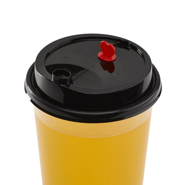Karat 90mm Sipper Dome Lid for 16/24 oz Tall Premium PP Plastic Cup, B ...